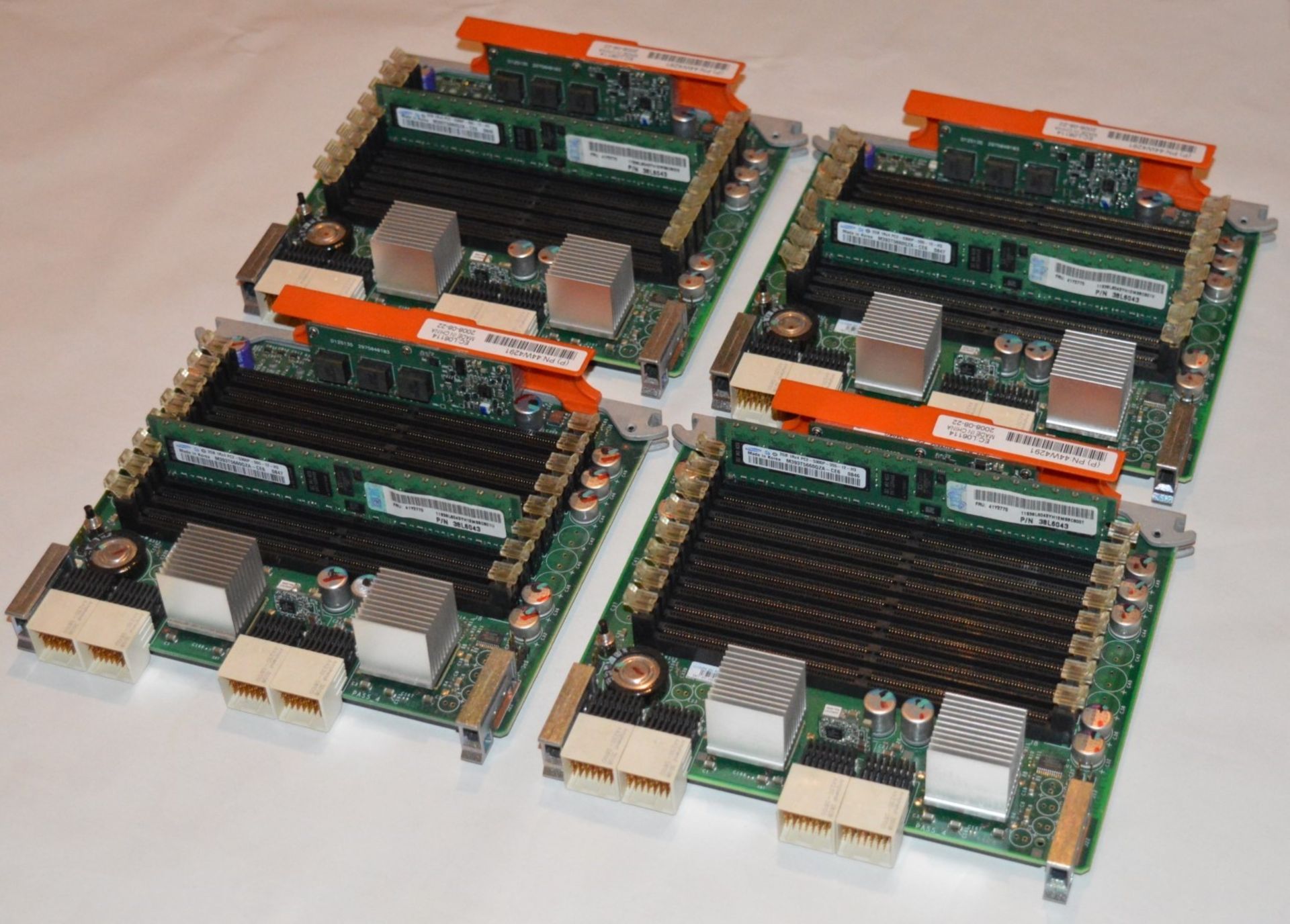 4 x IBM 44W4291 Memory Expansion Cards For X3850 M2 Servers - Each Card Includes 2gb System Ram -