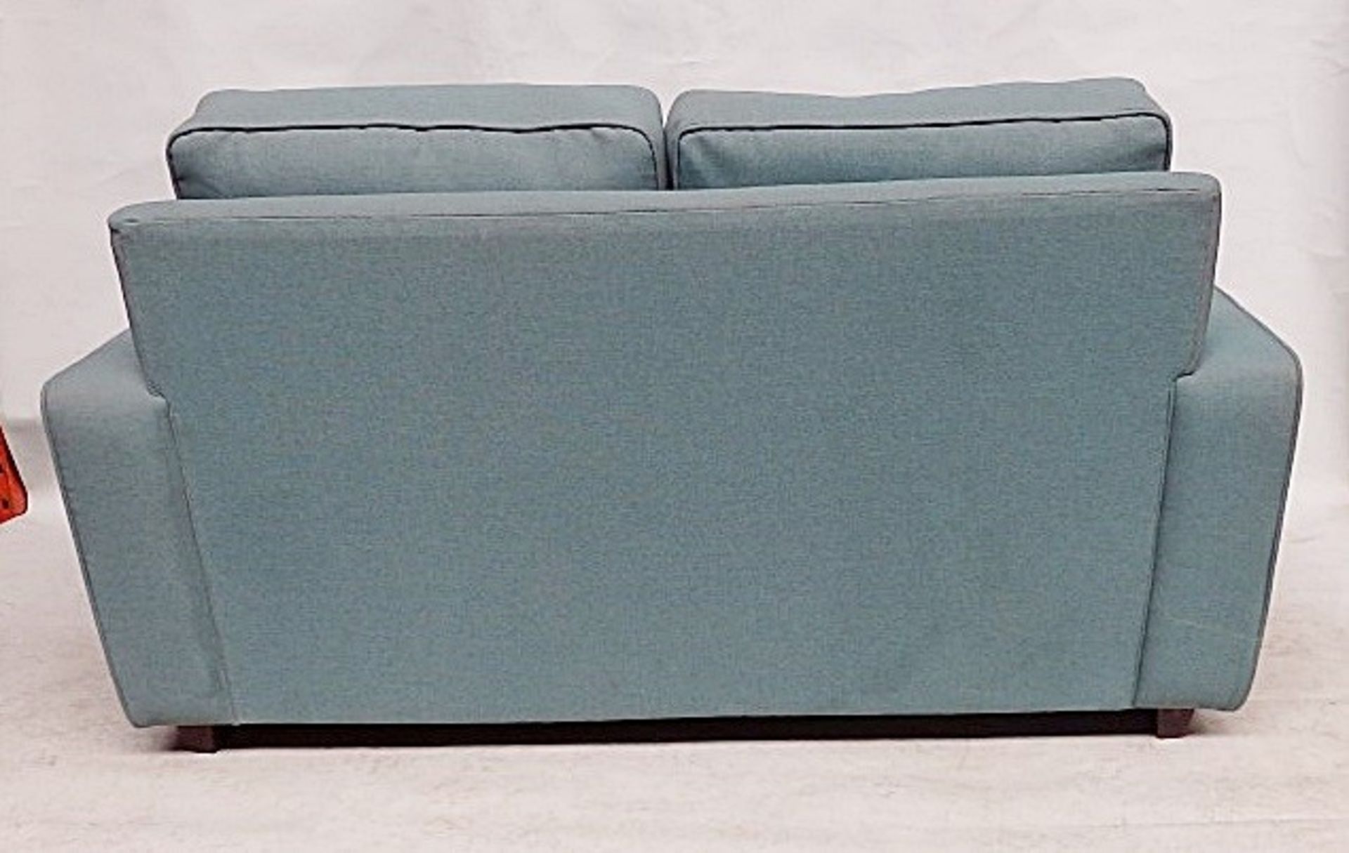 1 x Large Bespoke Turquoise Sofa - Expertly Built And Upholstered By British Craftsmen - Dimensions: - Image 6 of 6