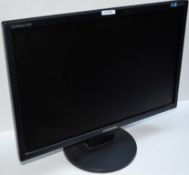 1 x Samsung 2243NW 22 Inch Flat Screen Monitor - Without Cables (Requires Kettle Lead For Power) -