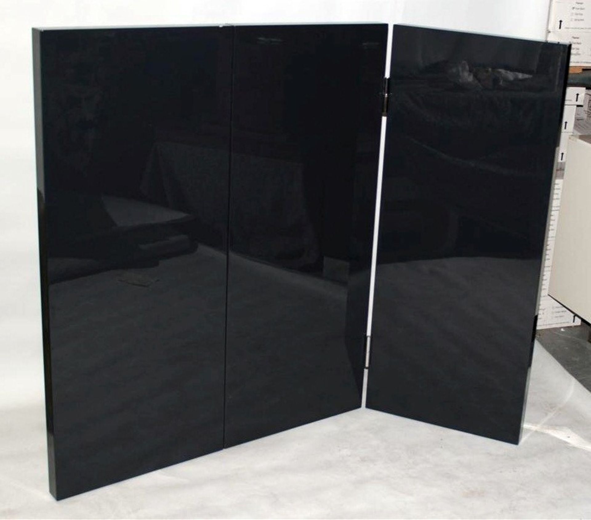 1 x MAXALTO "Arke" Screen (Ss12) - Brushed Black Oak - Ref: 2847718 - width 150cm | height 120cm - - Image 4 of 4