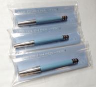 10 x ICE LONDON App Pen Duo - Touch Stylus And Ink Pen Combined - Colour: LIGHT BLUE - MADE WITH