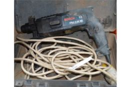 1 x Bosch Rotary Hammer Drill - 110v - Model GBH2-20SE - Includes Protective Case - Tested and Works