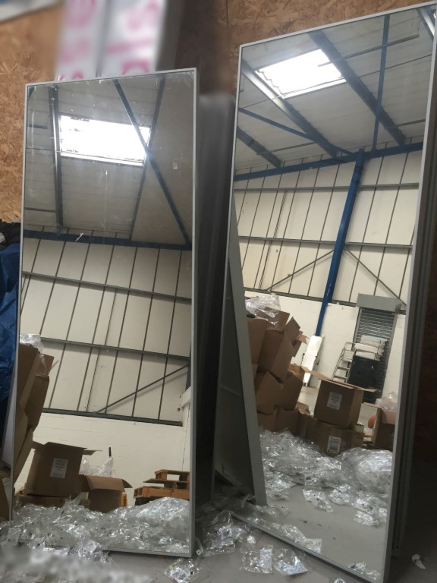 4 x Large Shop Wall Mirrors - Nearly 2 metres Tall - W78 x H196cm - Ref: PSS019 - CL097 -  Location: