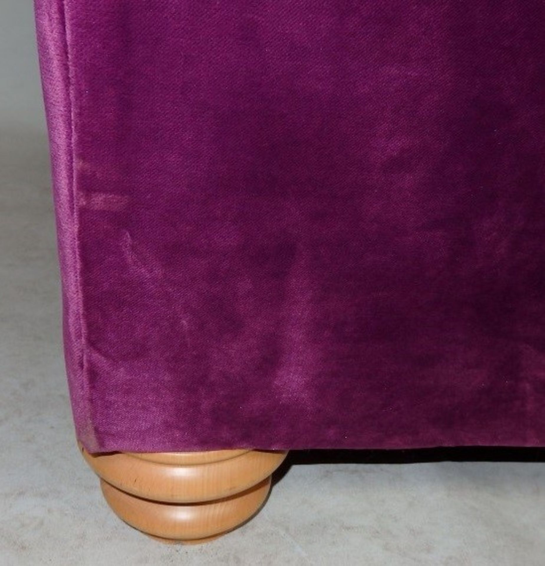 1 x Bespoke Oversized Chair (Cuddle Chair) - Upholstered In A Ritch Magenta Chenille - Expertly - Image 2 of 10