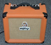 1 x Orange Crush 10w Guitar Amp - CL010 - Ideal Practice Amp Featuing 3 Band EQ, 2 Gain Controls,