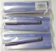 10 x ICE LONDON App Pen Duo - Touch Stylus And Ink Pen Combined - Colour: PURPLE - MADE WITH