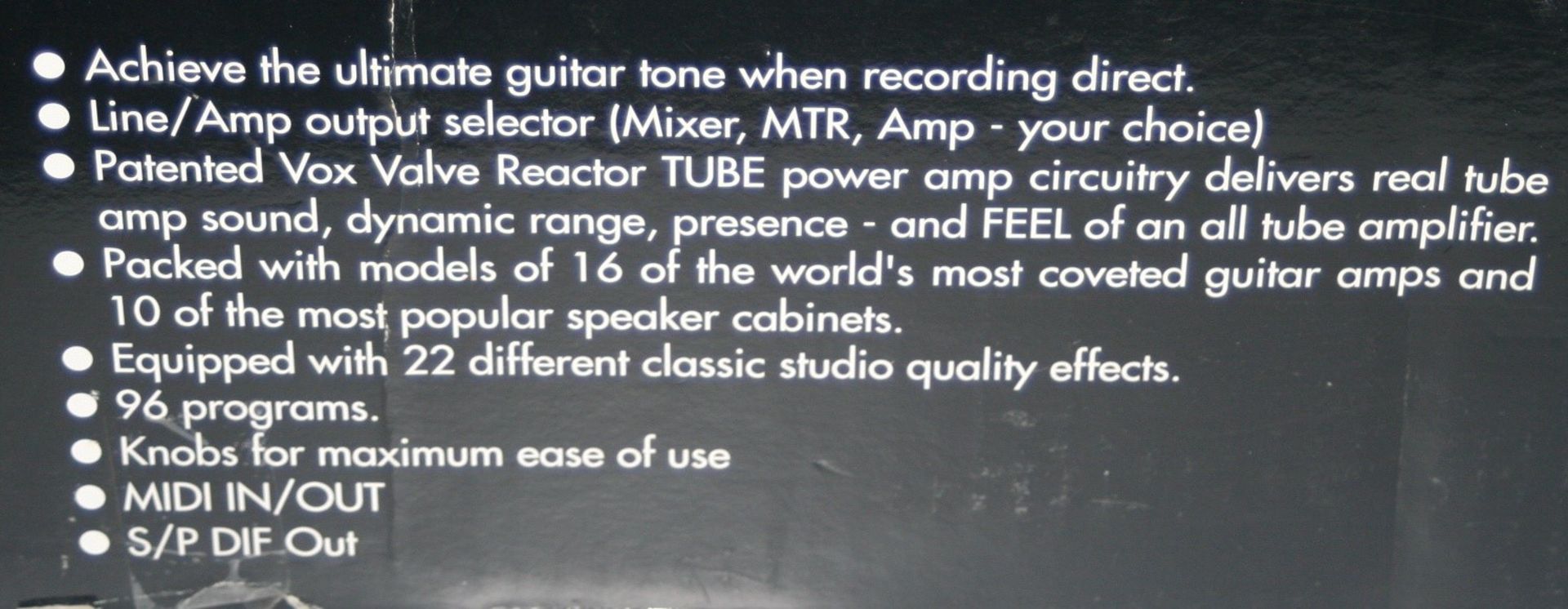 1 x Vox Valvetronix Tone Lab Guitar Amp Modelling Effects Unit – Ex Display Model – Boxed – Comes - Image 7 of 15