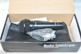 1 x Audio Spectrum AS400 Dynamic Handheld Microphone Boxed With Case and Cable - CL020 - Ref Pro