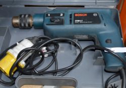 1 x Bosch Rotary Hammer Drill - 110v - Model 3161.1 - Includes Protective Case - Tested and