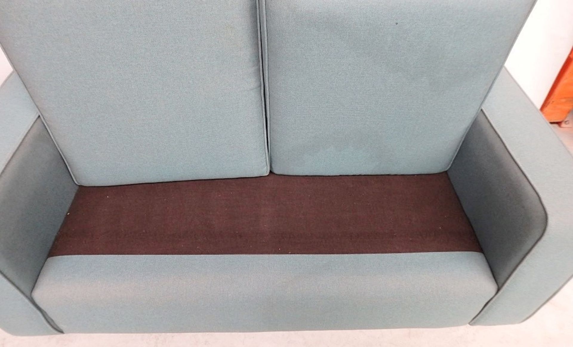 1 x Large Bespoke Turquoise Sofa - Expertly Built And Upholstered By British Craftsmen - Dimensions: - Image 3 of 6