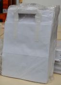 3 x Packs of Heritage Plain White Kraft Paper Carrier Bags With External Handles - CL164 - 125