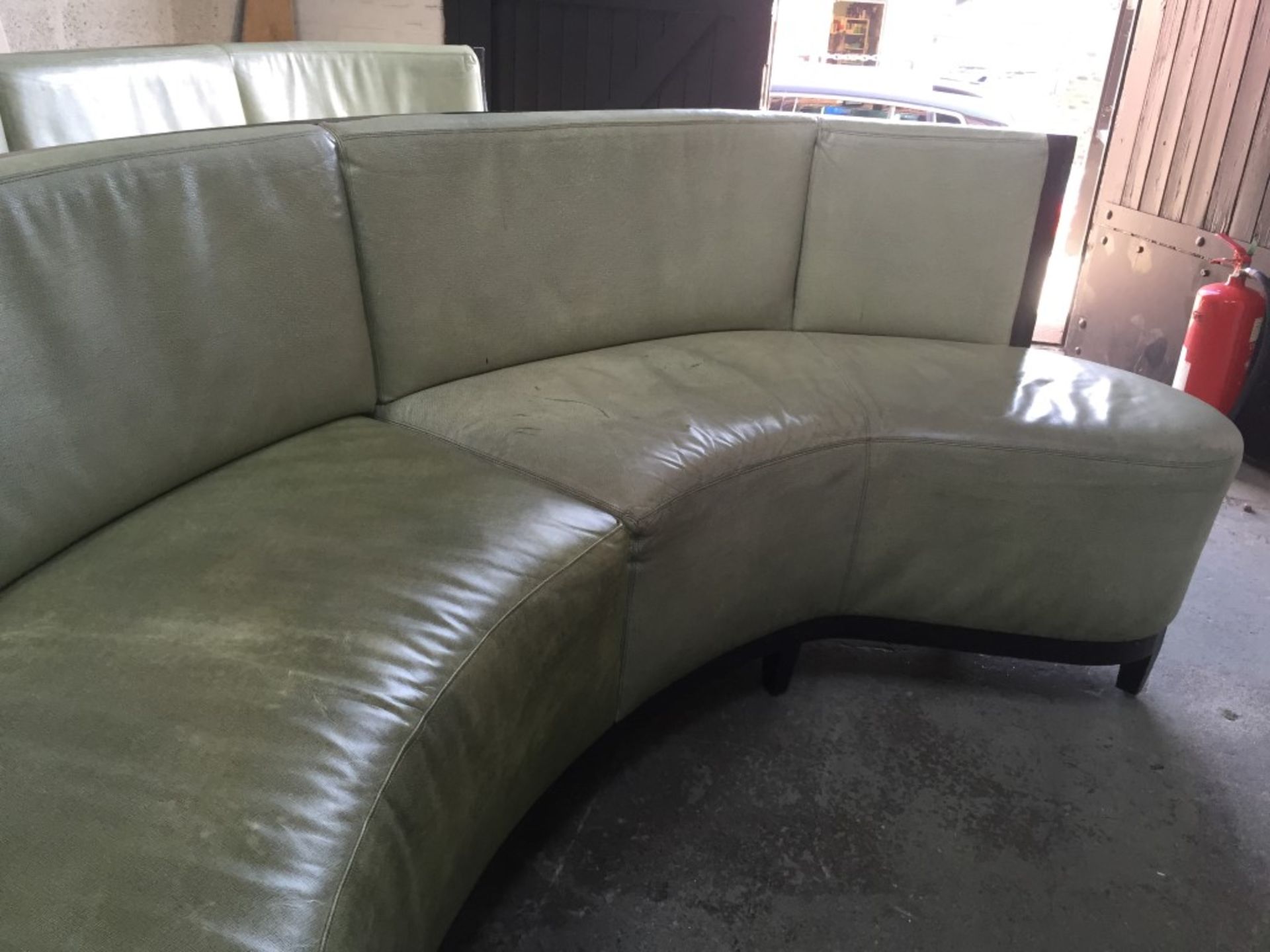 1 x Luxury Upholstered Curved Seating Area - Recently Removed From Nobu - Dimensions: W285 x D62cm x - Image 7 of 23