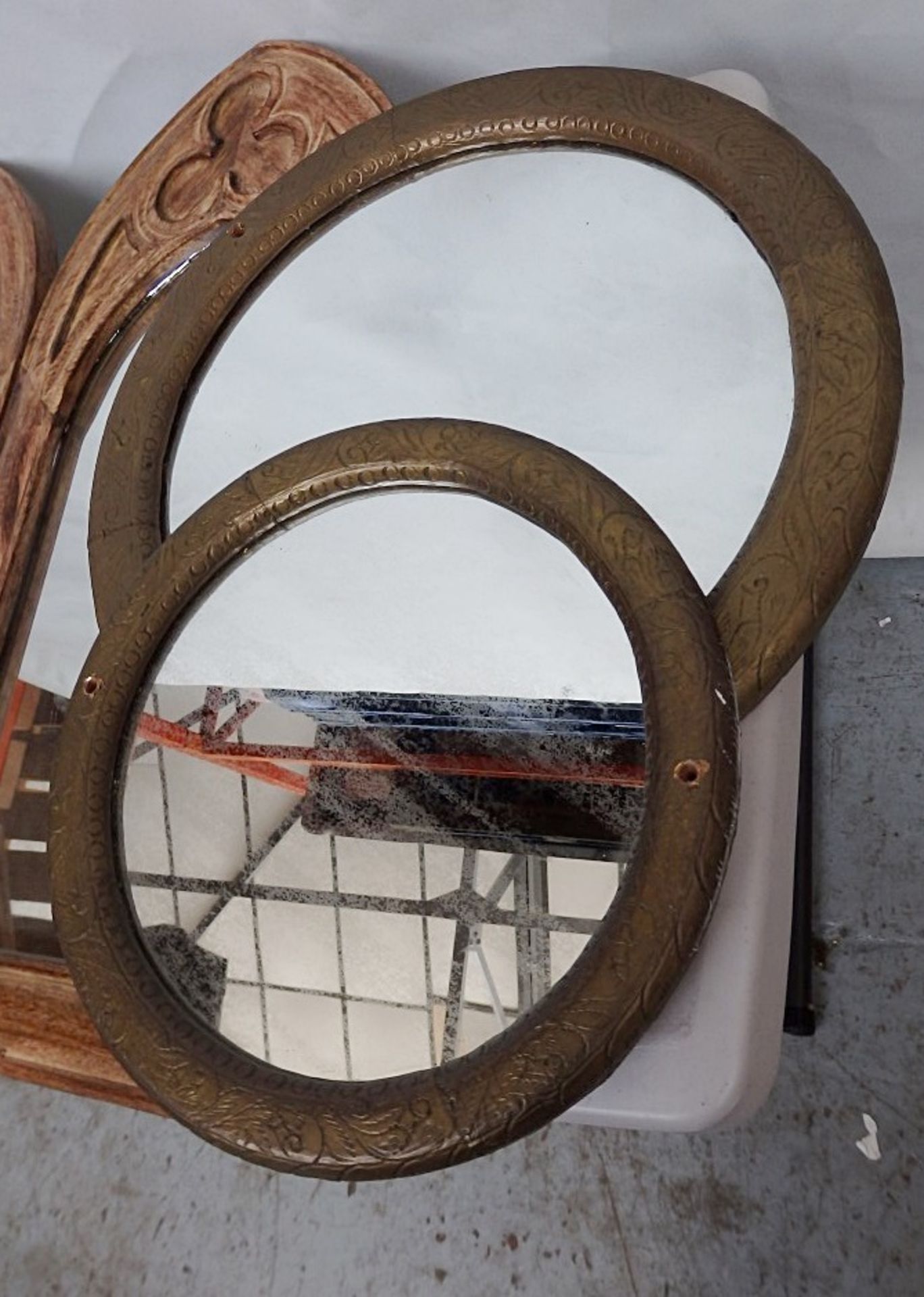 4 x Assorted Gothic Style Framed Mirrors - Features 2 x Arched & 2 Round Designs - Ref: HOT040 - - Image 2 of 4