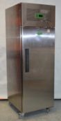 1 x Genfrost GEN600L Single Door Door Upright Freezer - CL164 - Stainless Steel Construction -