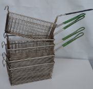 5 x Half Sized Commercial Frying Baskets - Various Combinations - Approx Size H15 x W14 x L34