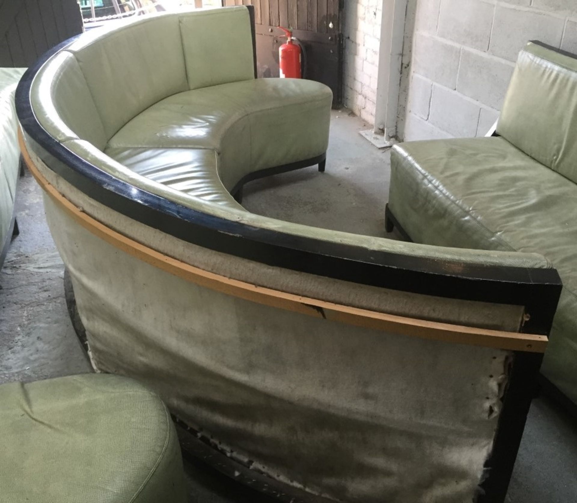 1 x Luxury Upholstered Curved Seating Area - Recently Removed From Nobu - Dimensions: W285 x D62cm x - Image 8 of 23