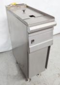 1 x Parry PGF Single Floorstanding Gas Fryer - Stainless Steel Exterior With Single Frying