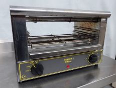 1 x ROLLER GRILL BAR 1000 - COMMERCIAL TOASTER - Presented In Good Clean Condition - W45 x D27 x