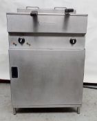 1 x Free Standing Commercial Electric Fryer - Model: Valentine EVO600 - Single Tank / Double