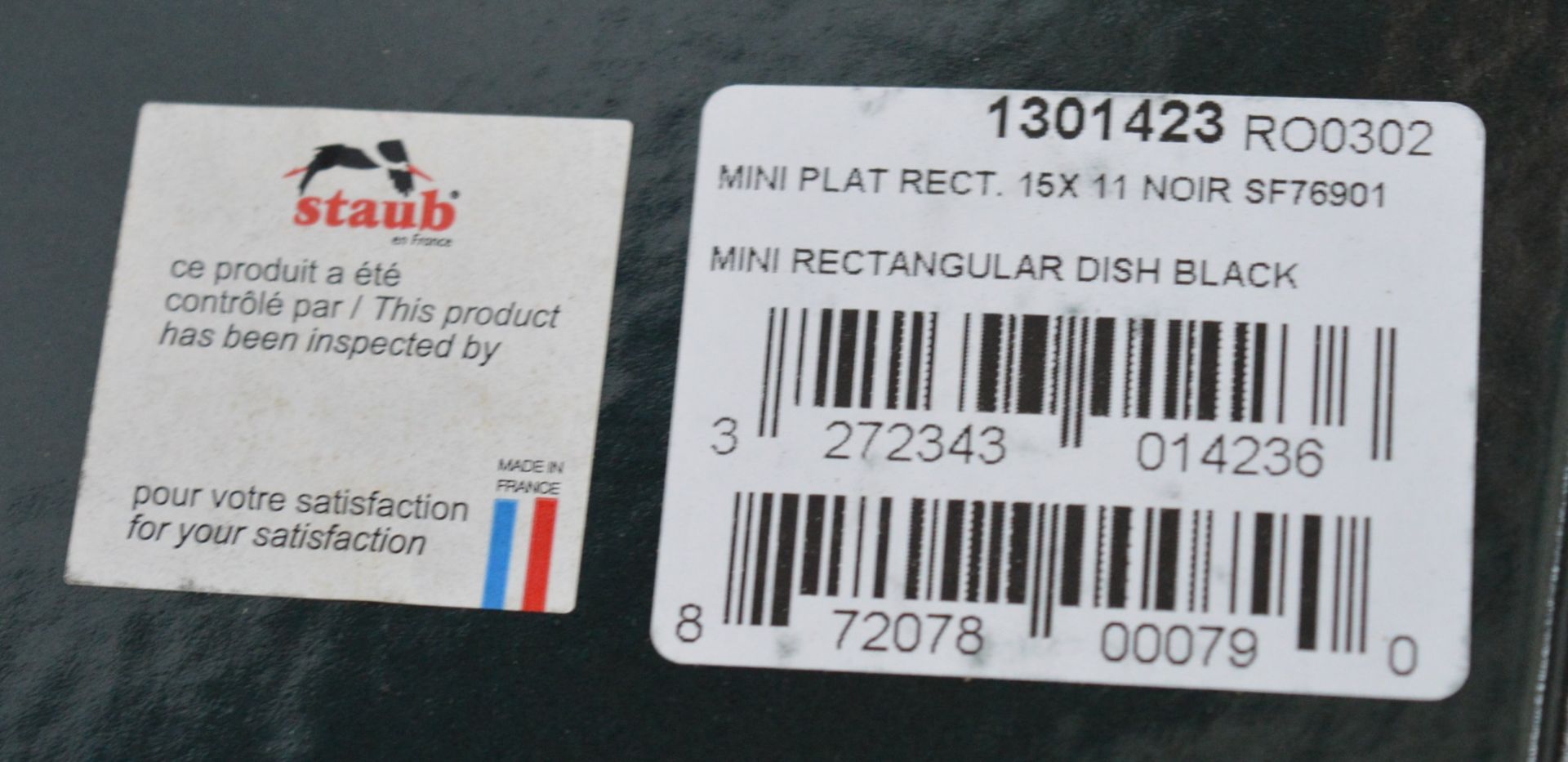 1 x Staub Cast Iron Mini Rectangular Basking Roasting Dish - New Boxed Stock - CL158 - Attractive - Image 6 of 9