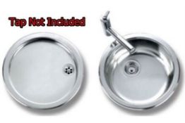 1 x Carron Phoenix Delta Inset Sink Bowl With Drainer - Stainless Steel - Classic Design - Perfect