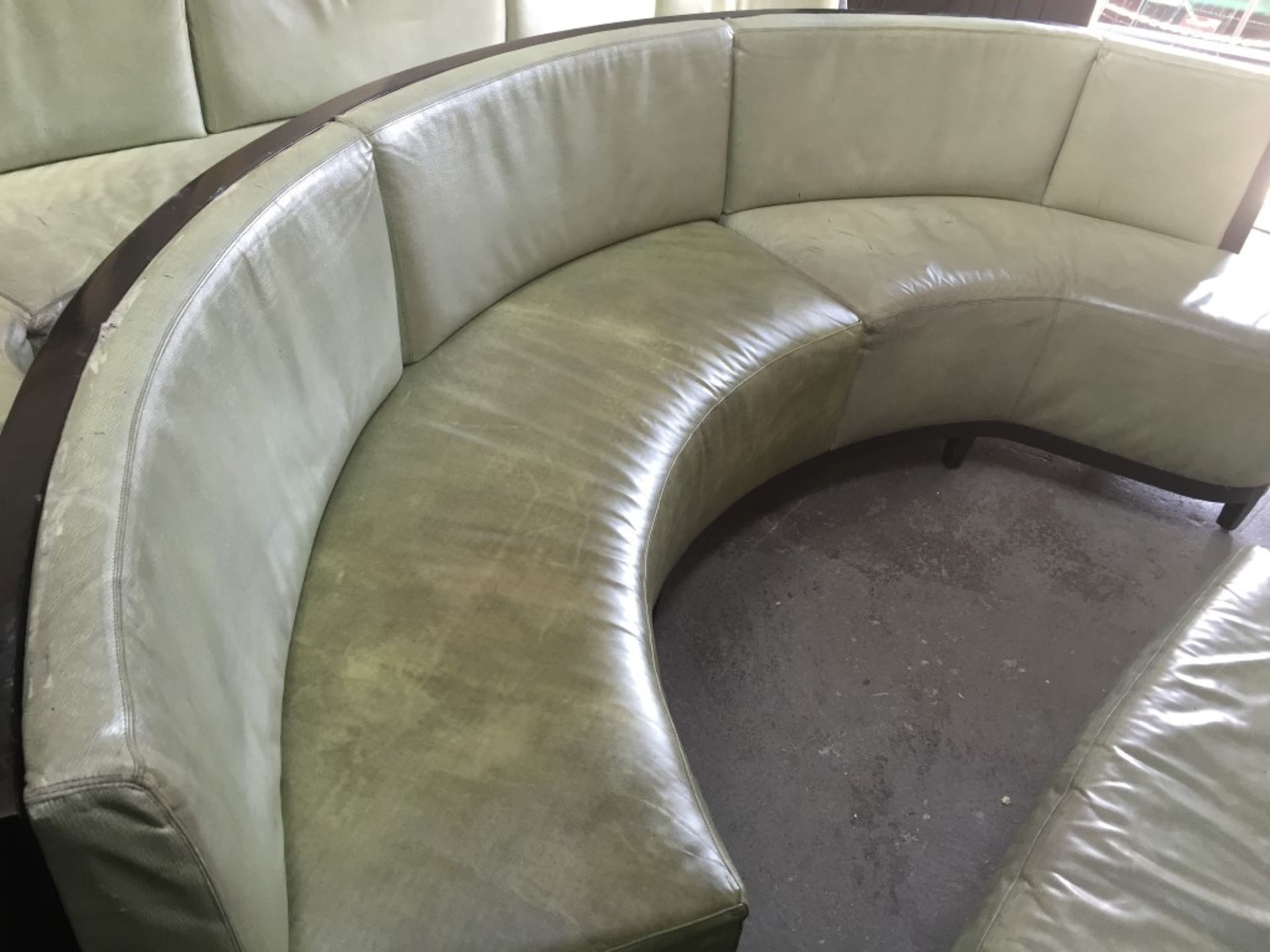 1 x Luxury Upholstered Curved Seating Area - Recently Removed From Nobu - Dimensions: W285 x D62cm x - Image 12 of 23
