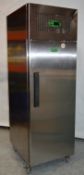 1 x Genfrost GEN600L Single Door Door Upright Chiller Fridge - CL164 - Stainless Steel