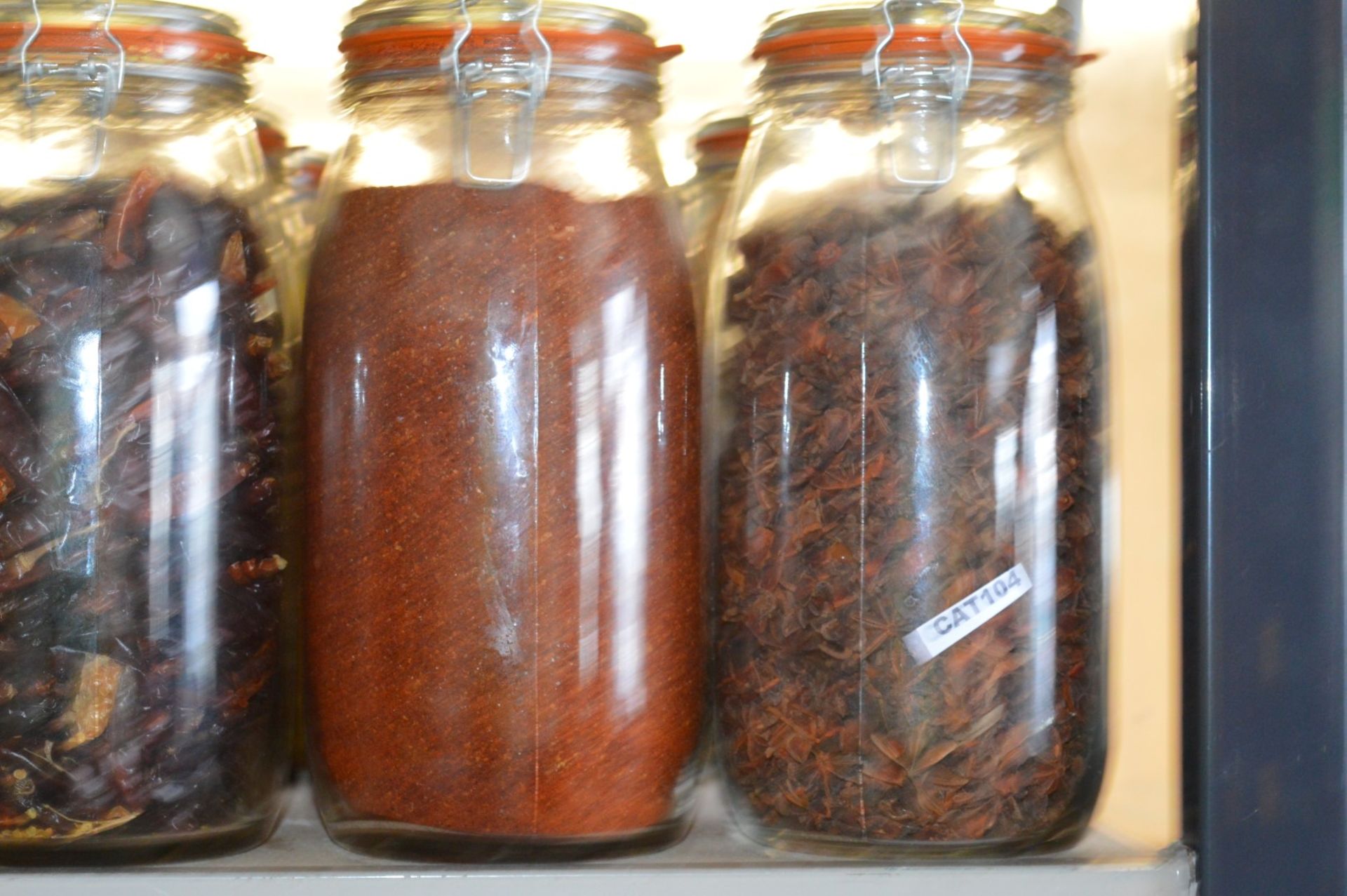 10 x Swing Top Jars With Deorative Spice Contents - Large Jars With Swing Top Lids - Size 28cm - Image 7 of 7