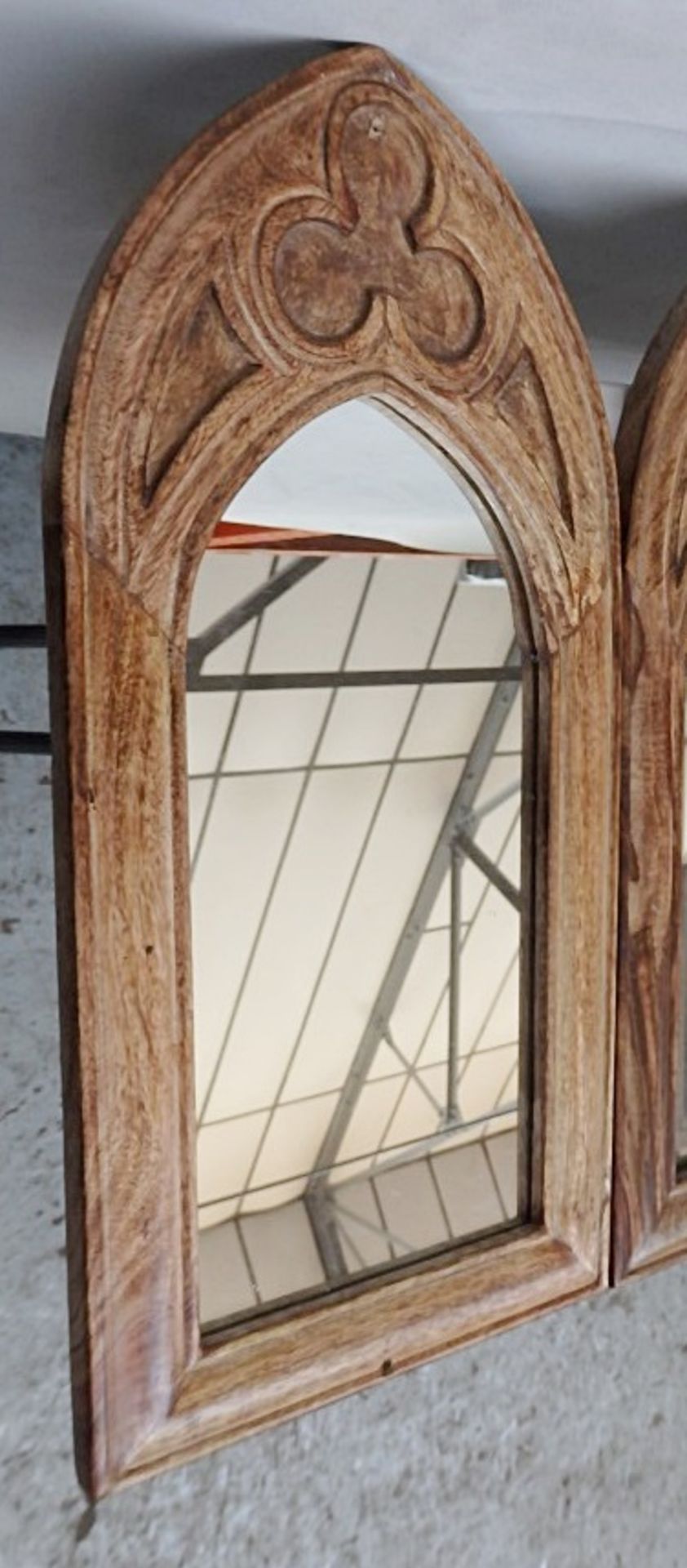 4 x Assorted Gothic Style Framed Mirrors - Features 2 x Arched & 2 Round Designs - Ref: HOT040 - - Image 3 of 4