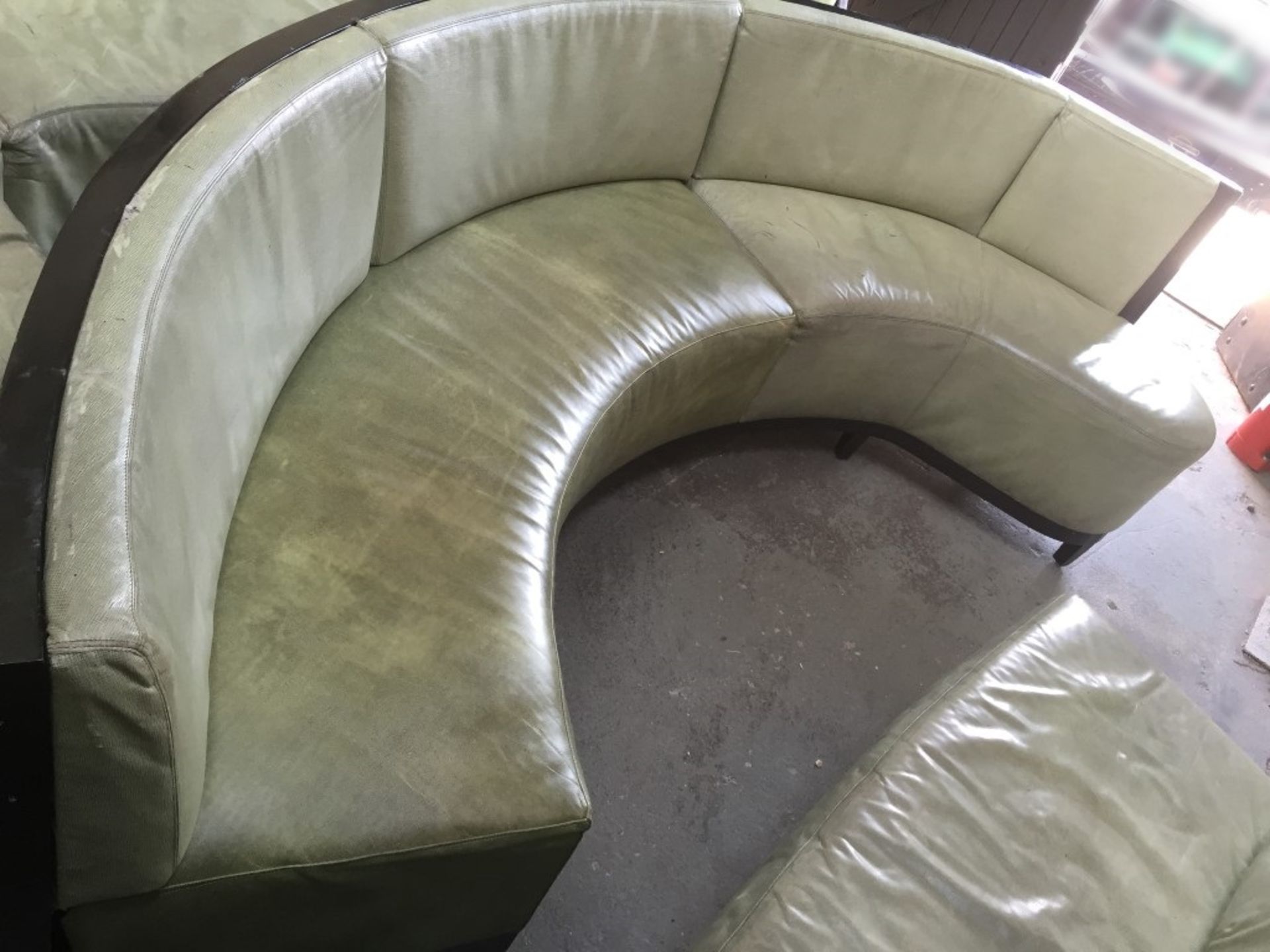 1 x Luxury Upholstered Curved Seating Area - Recently Removed From Nobu - Dimensions: W285 x D62cm x - Image 4 of 23