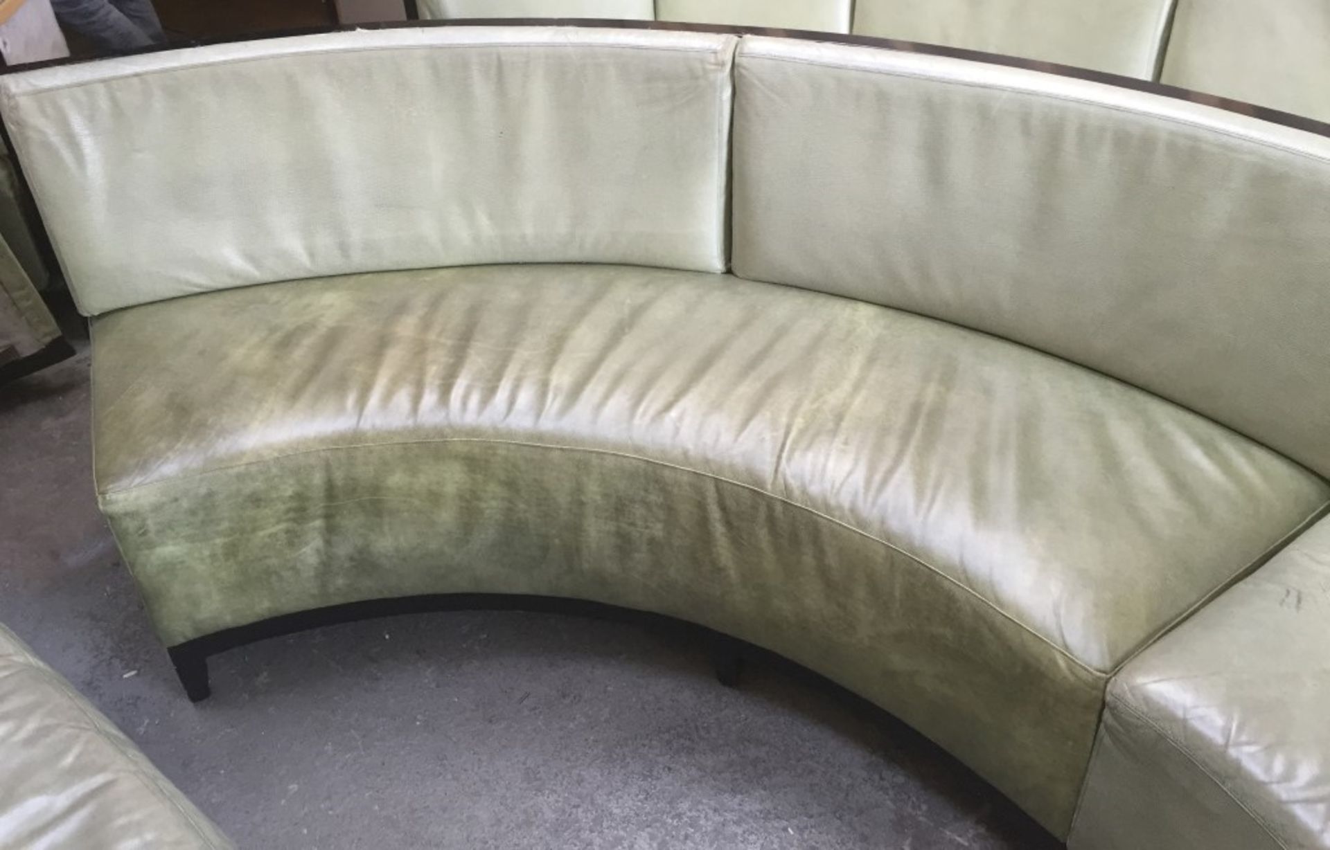 1 x Luxury Upholstered Curved Seating Area - Recently Removed From Nobu - Dimensions: W285 x D62cm x - Image 3 of 23