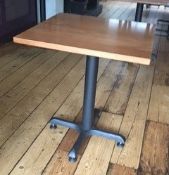 1 x Square Bistro Table - Dimensions: 65.5cm x 65.5cm - Gourmet Restaurant Closure - Supplied In