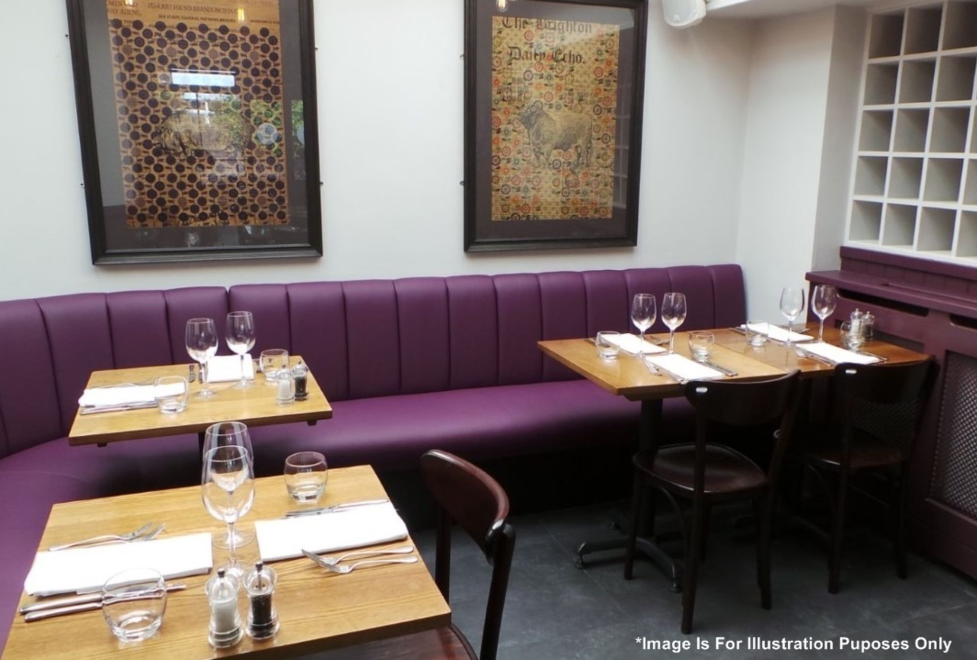 5 x Square Bistro Tables - Dimensions: 65.5cm x 65.5cm - Gourmet Restaurant Closure - Buyer To - Image 2 of 3