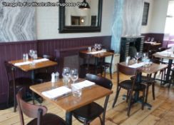 5 x Square Bistro Tables - Dimensions: 65.5cm x 65.5cm - Gourmet Restaurant Closure - Buyer To