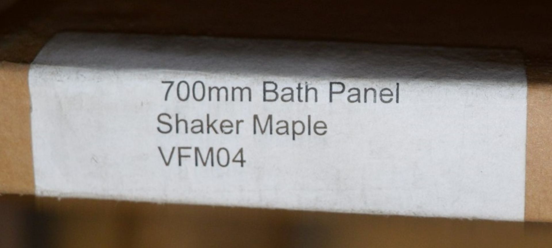 Pallet Lot of 50 x 700mm Bath Panels in Shaker Maple - Unused Boxed Stock - CL034 - Ref 049 - - Image 4 of 4