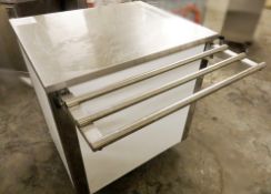 1 x Serving Counter With Storage - On Castors For Maneuverability - Ideal For Pub Carvery, Canteens,