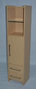 1 x Vogue ARC Series 2 Upright TALL BOY Bathroom Cabinet - OAK FINISH - Manufactured to the