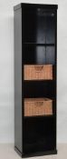 1 x Vogue ARC Series 2 Wall Mounted SHELF UNIT - Upright Wall Mounted Shelf Unit - WENGE FINISH -