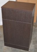 1 x Venizia BTW Toilet Pan Unit in Wenge With Concealed Cistern - 500mm Width - Includes Push Button