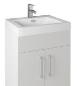 1 x Vogue Bathrooms JUNO 600mm Wall Hung Bathroom Vanity Unit With Heavy Resin Composite Sink