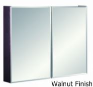 1 x Vogue ARC Series 2 900mm Mirrored Bathroom Cabinet - WALNUT FINISH - Manufactured to the Highest