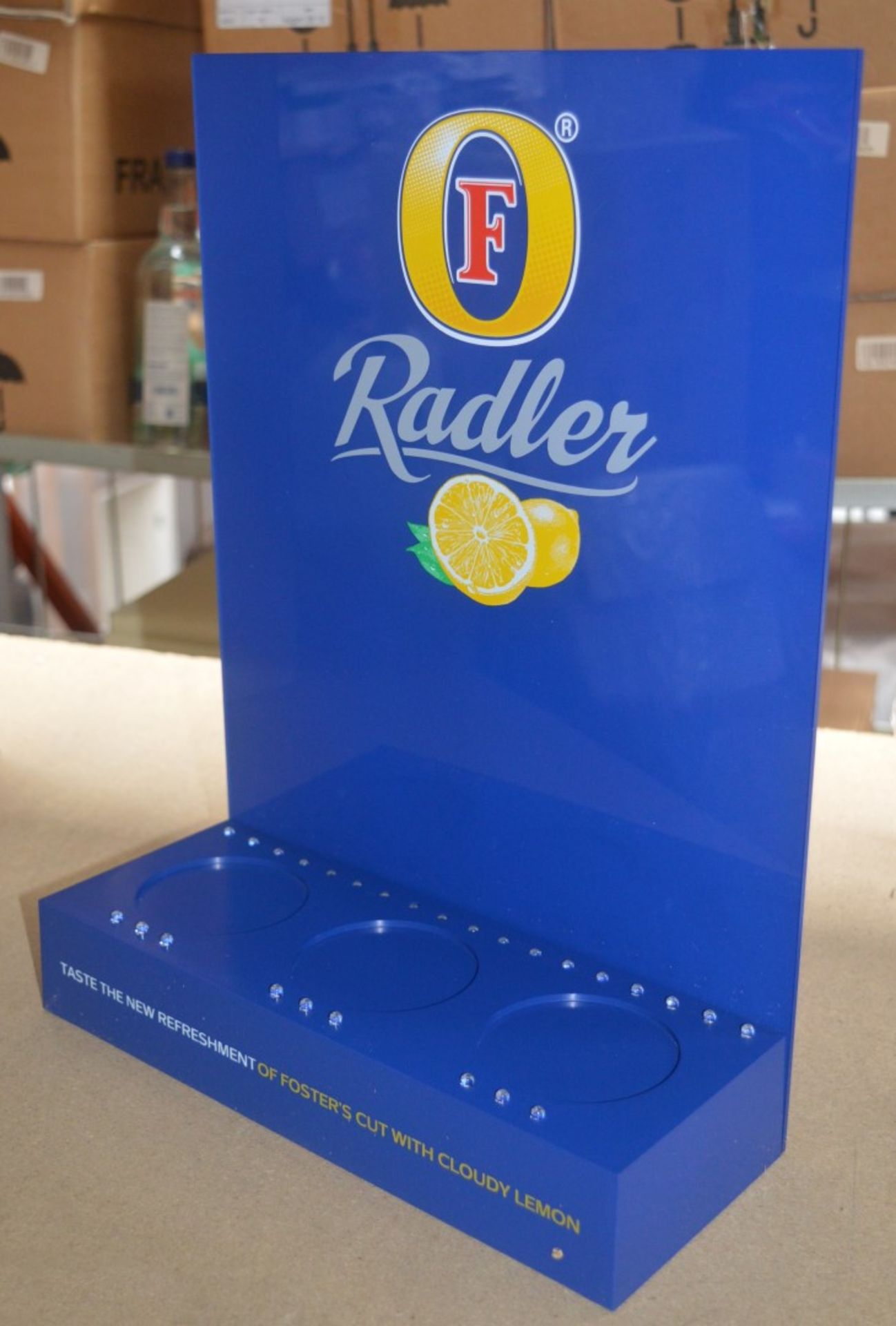 1 x Fosters Radler Illuminated Bottle Glorifier - LED Display Stand For Fosters Drinks Bottles - - Image 6 of 7
