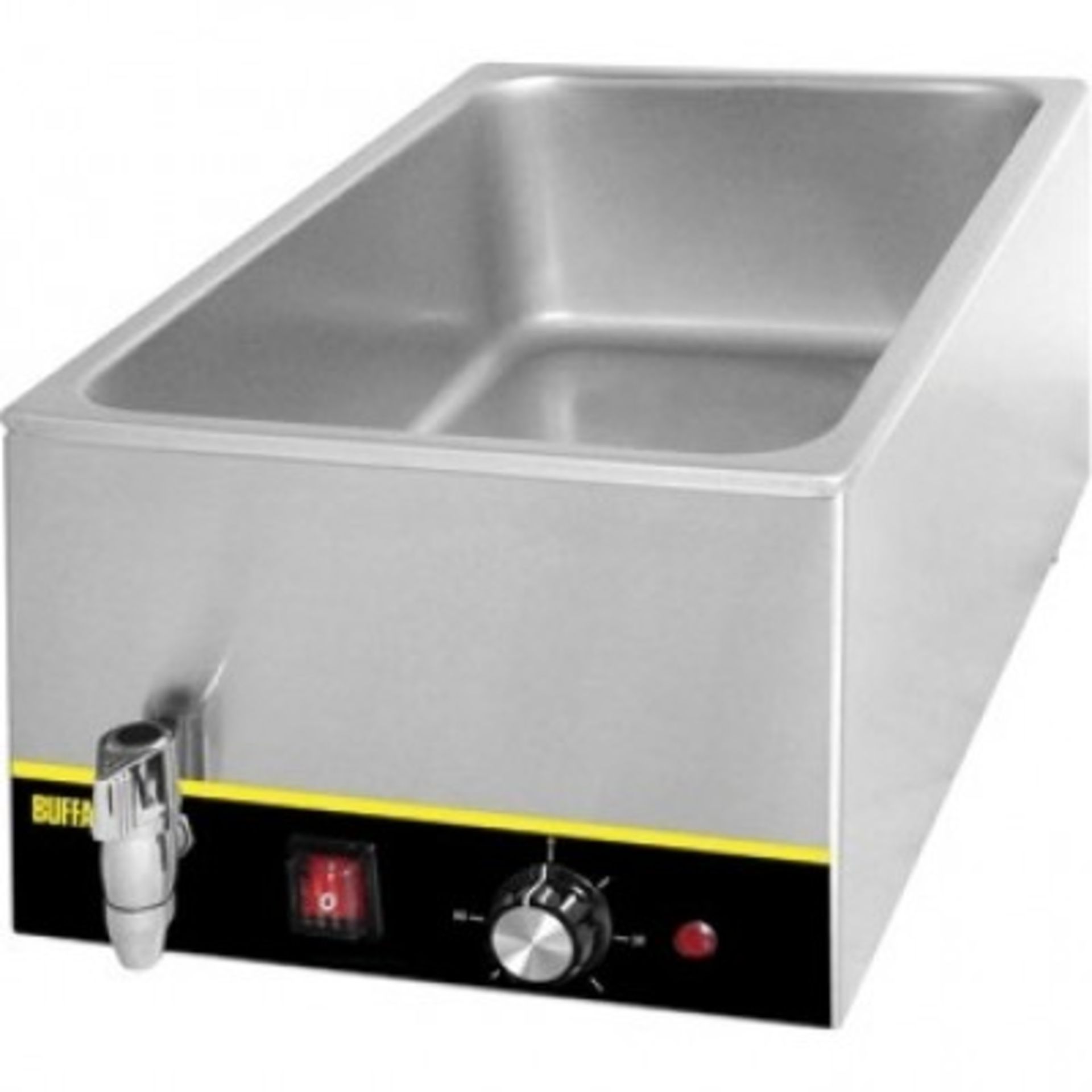 1 x Buffalo L310 Wet Heat Bain Marie With Tap - CL164 - Ideal For Serving Foods Such as Pasta and - Image 4 of 8