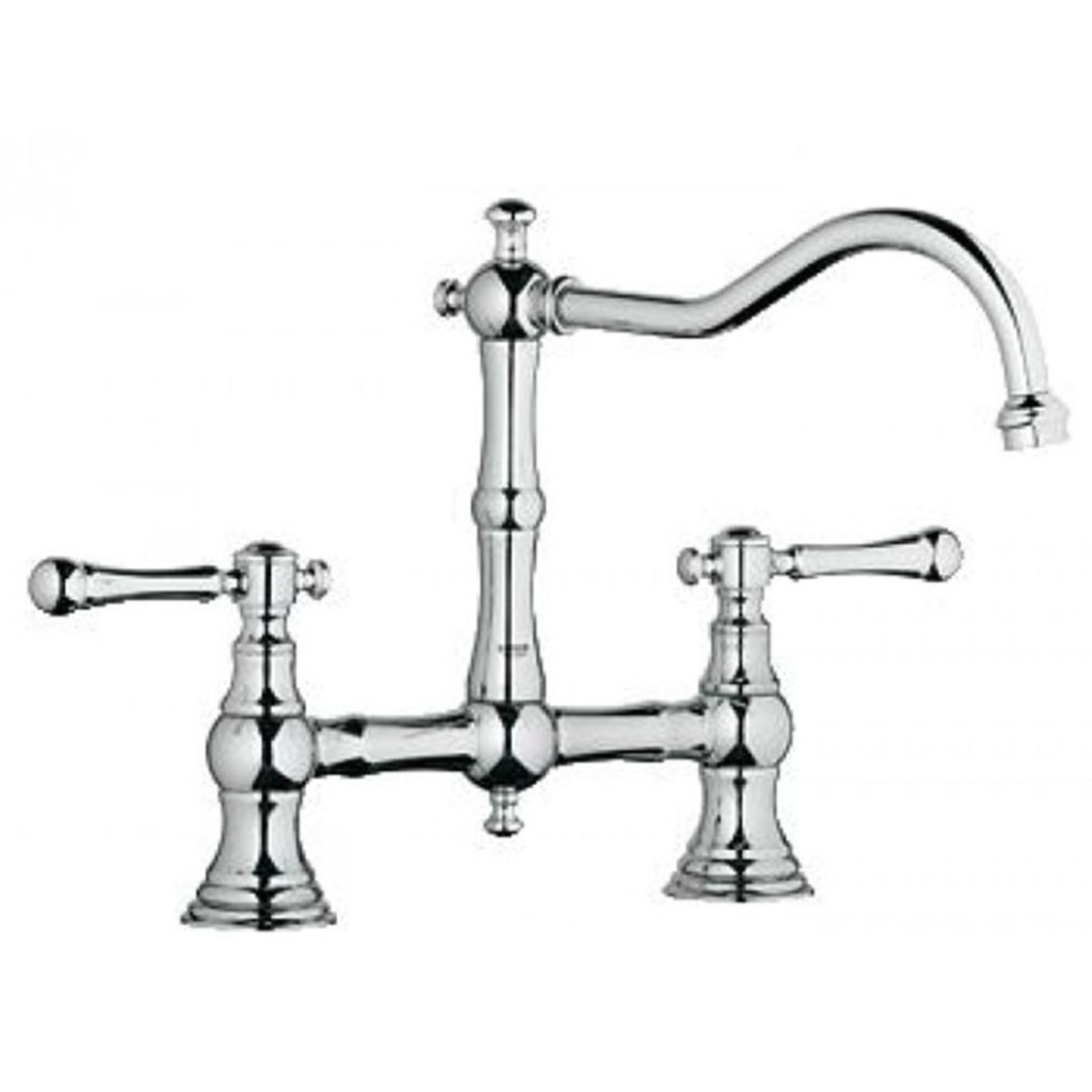 1 x Grohe "Eurodisc" Single Lever Bath/Shower Mixer 1/2" - Chrome Finish - Model: 25108000 - New & - Image 3 of 3