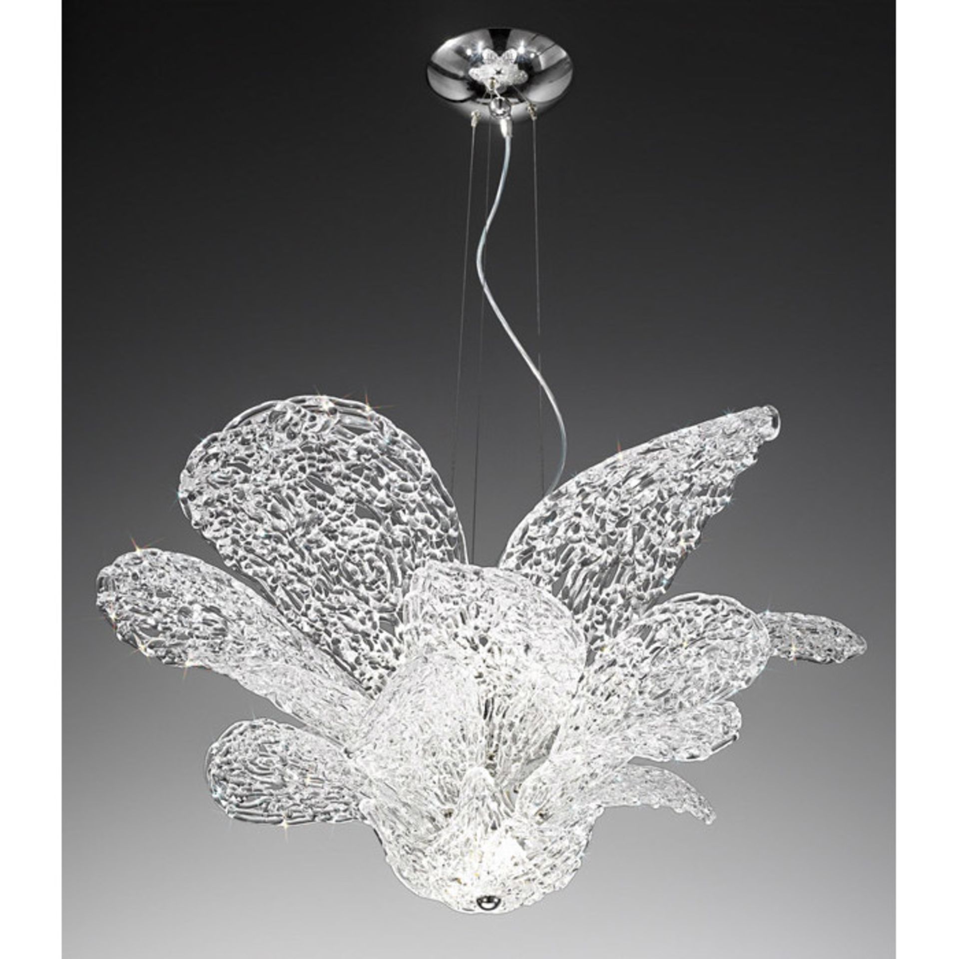 1 x Kolarz Naomi 7-Light Crystal Glass Chandelier - Boxed - CL087 - Location: Altrincham WA14 -