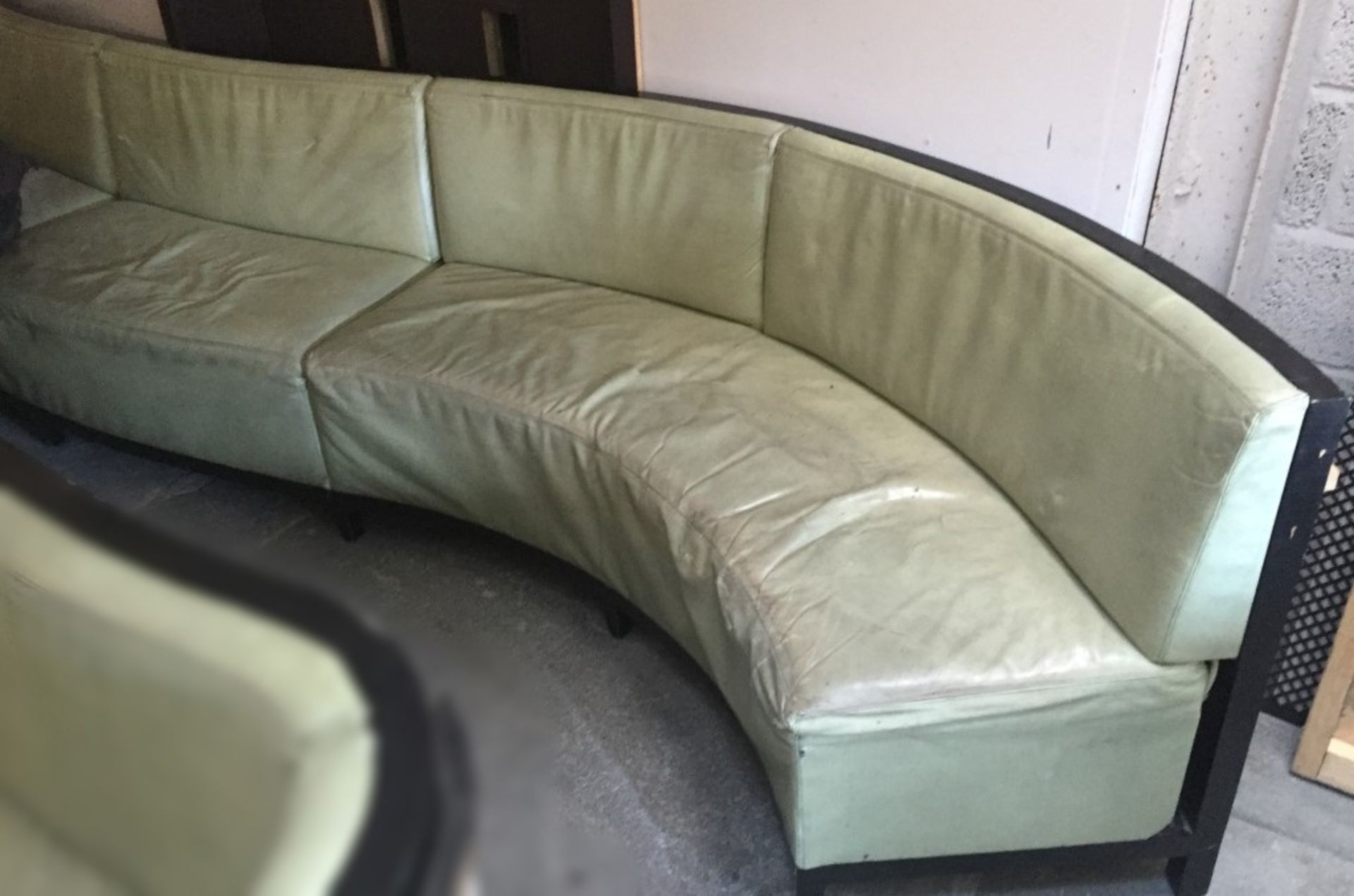 1 x Luxury Upholstered Long Curved Seating Area - Recently Removed From Nobu - Dimensions: W420 x - Image 5 of 14