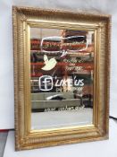 1 x Gilt Framed Mirror - Heavy, Quality Piece - Dimensions: 71 x 98cm - Recently Removed From An