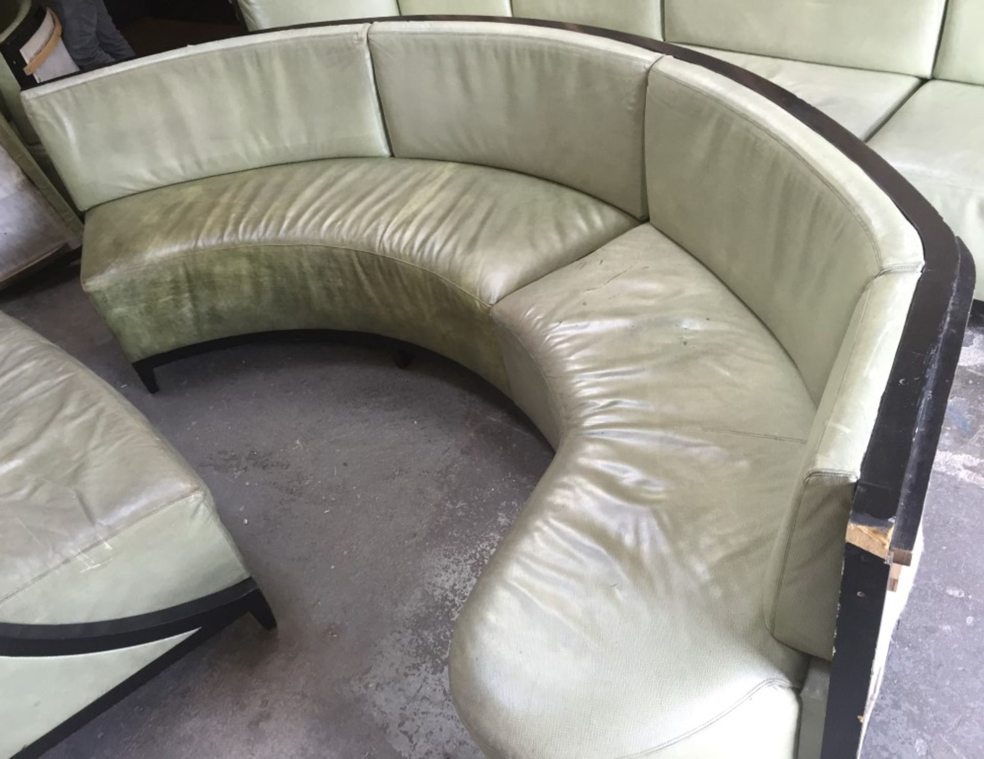 1 x Luxury Upholstered Curved Seating Area - Recently Removed From Nobu - Dimensions: W285 x D62cm x - Image 2 of 23