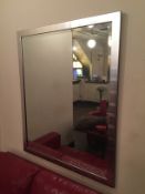 1 x Wall Mirror With Beveled Edge - Dimensions: 60 x 82.5cm - Ref: APB009 - Good Condition - City