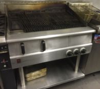 1 x Falcon Commercial Grill With Stand - Stainless Steel - Dimensions: 45 x D85 x H107cm - Ref: